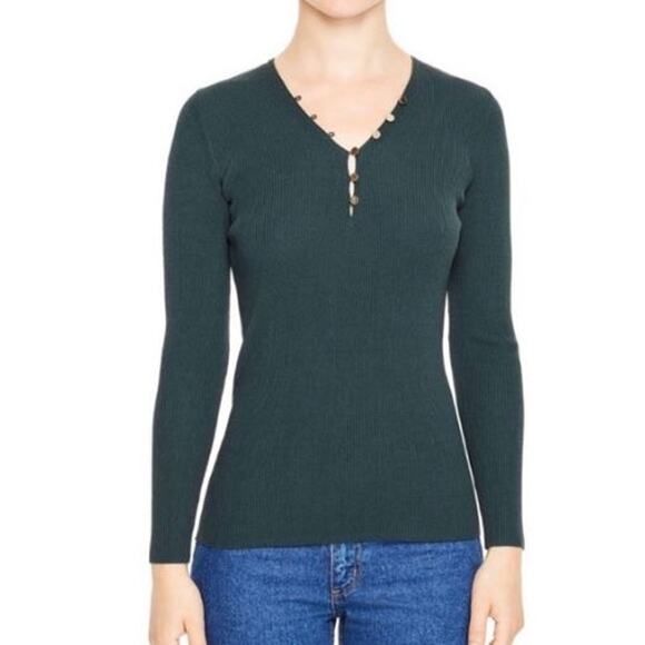 Sandro Knit Elastic Olga Sweater - Picture 1 of 10